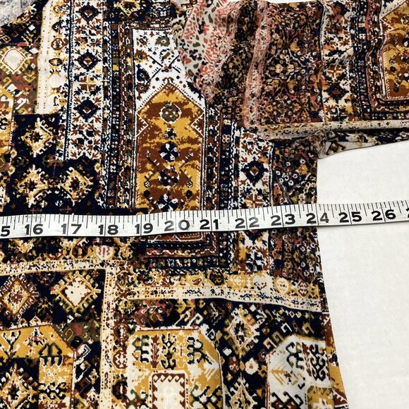 Haani Dress Womens 3X Floral Patchwork Shift Jersey Knit Flutter Sleeve Boho - Picture 7 of 7